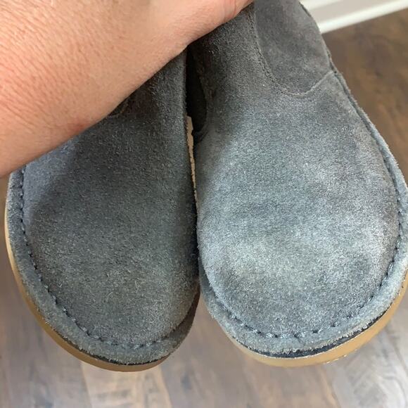 Garnet Hill Naturino Suede Gray Slouch Boots - Picture 2 of 9